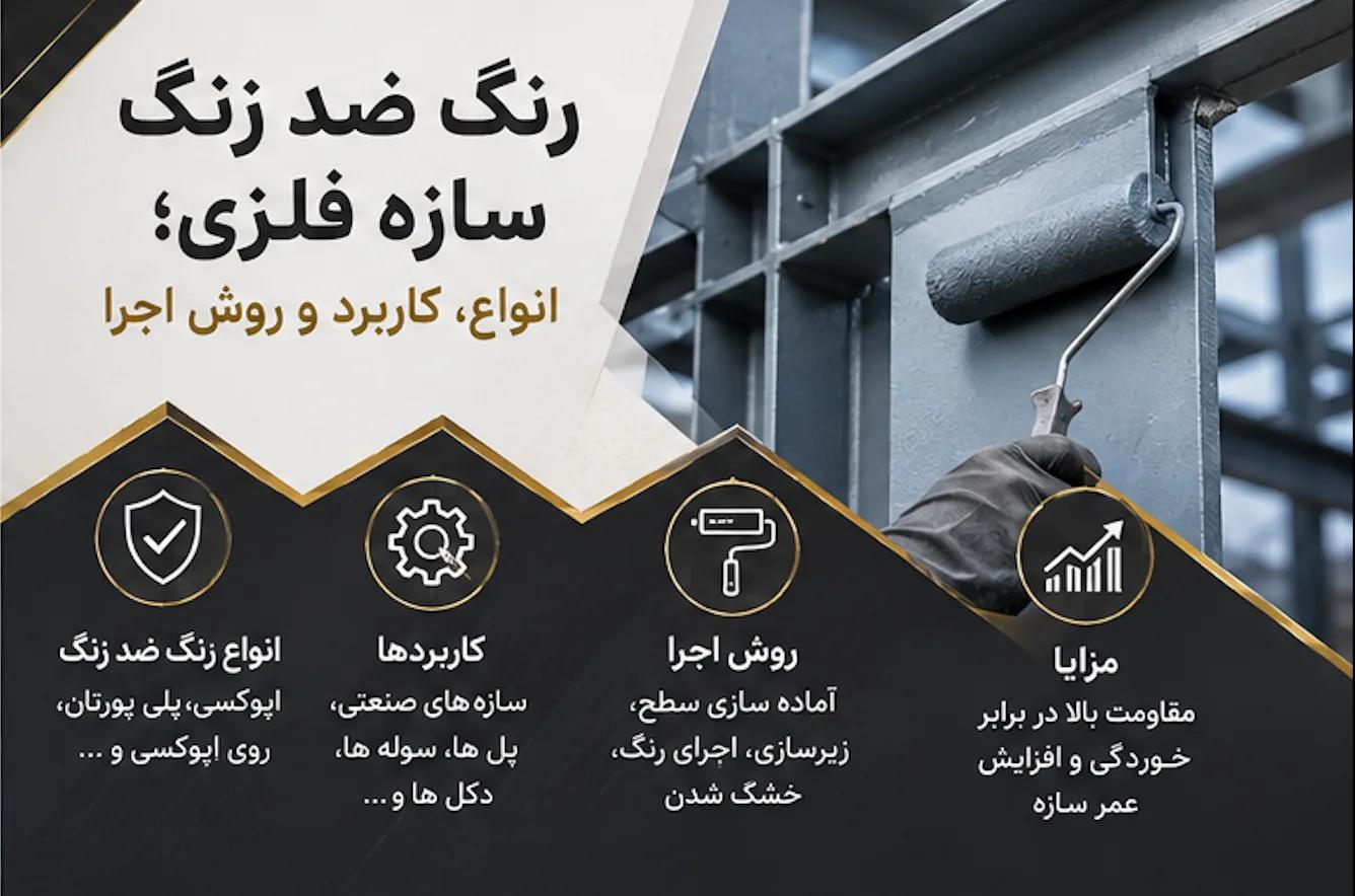 رنگ ضد زنگ سازه فلزی؛ انواع، کاربرد و روش اجرا